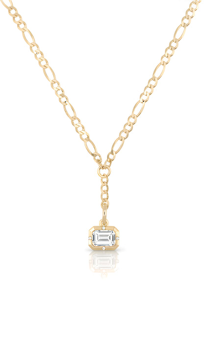 Removable Gem Line Necklace