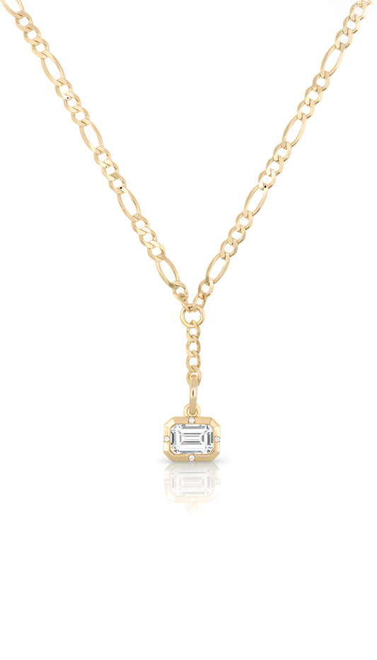 Removable Gem Line Necklace